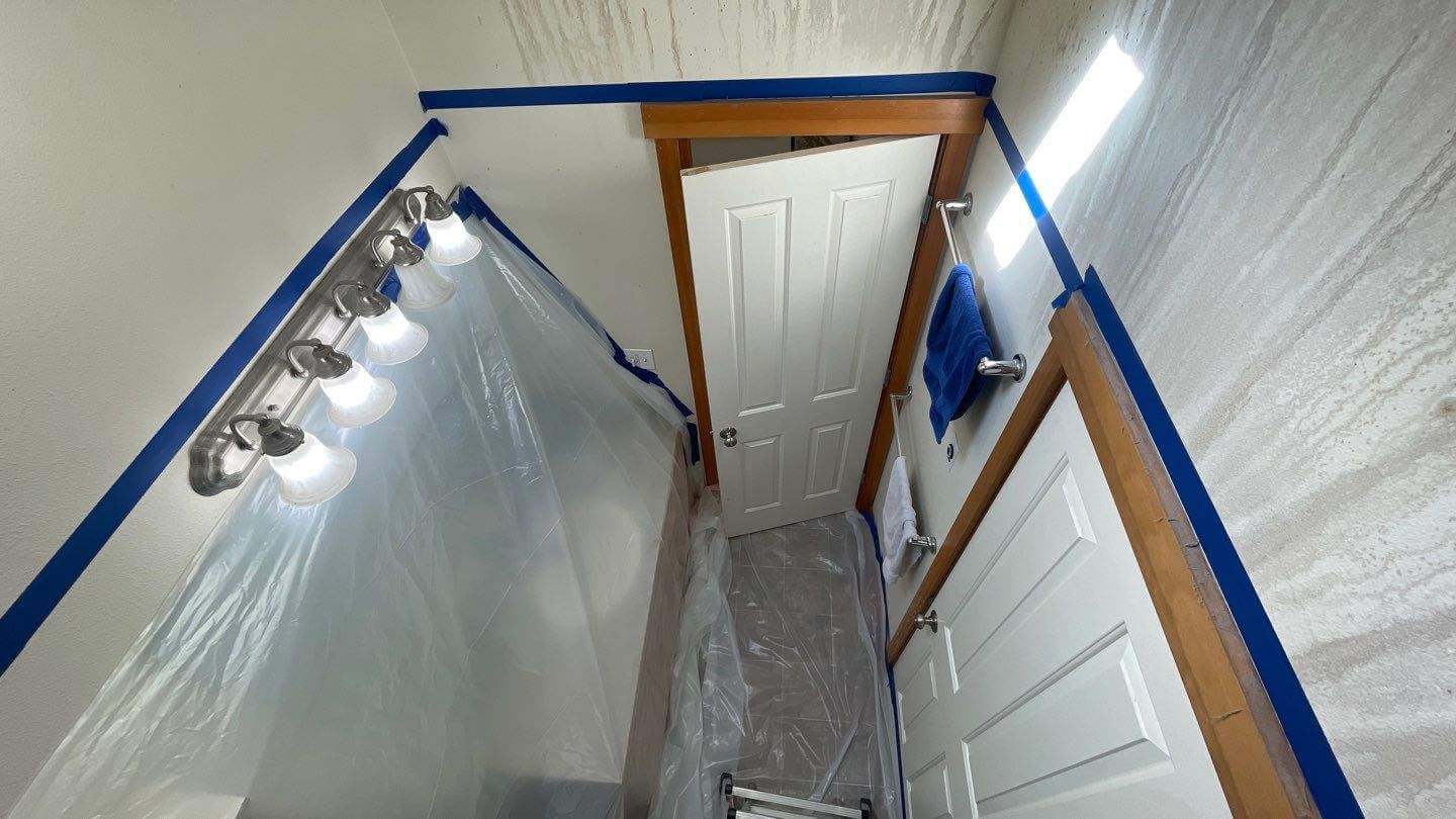 water damaged wall
