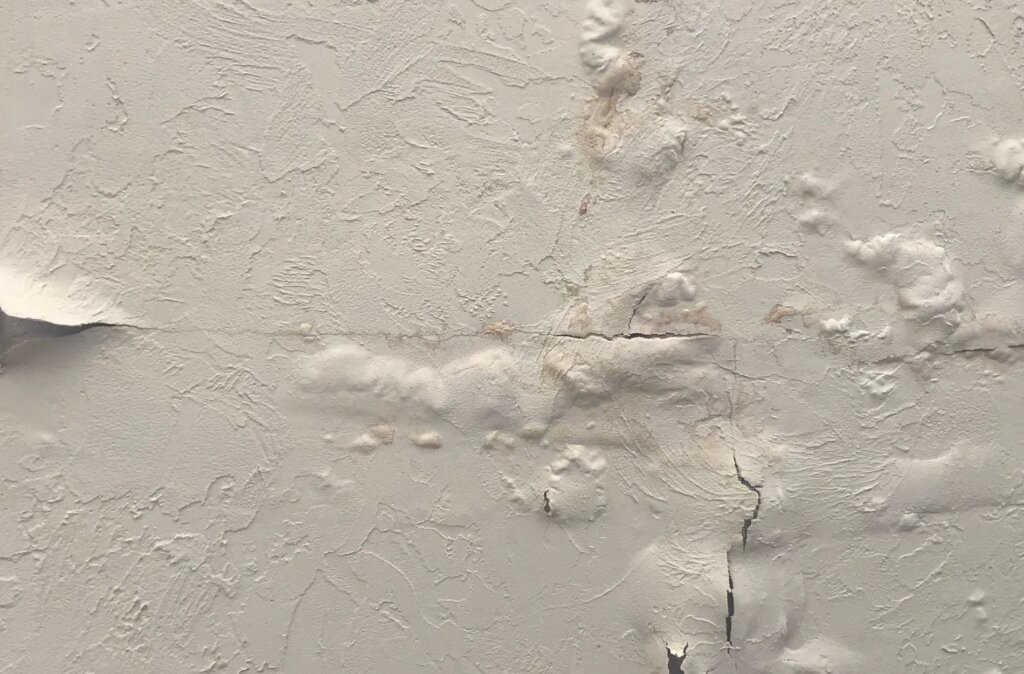 water damage wall