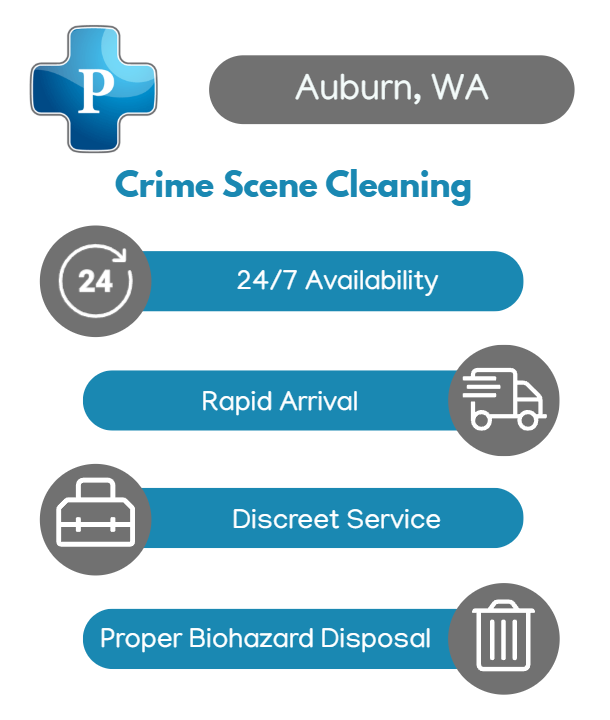 Infographic for crime scene cleaning services in Auburn, Wa