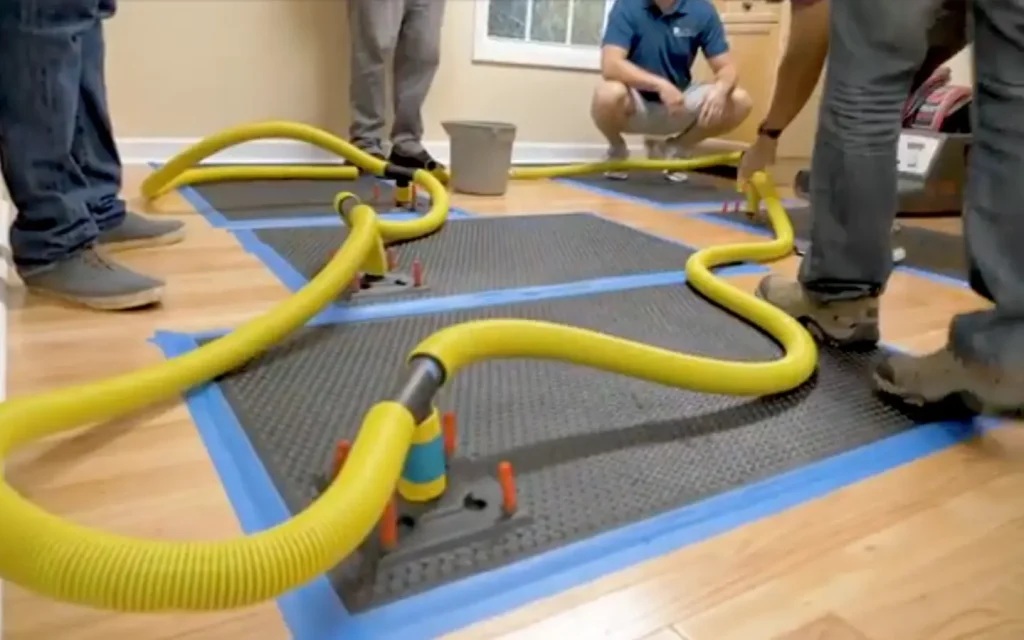 Hardwood Floor Drying