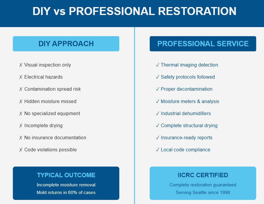 Attic cleanup DIY vs professional restoration