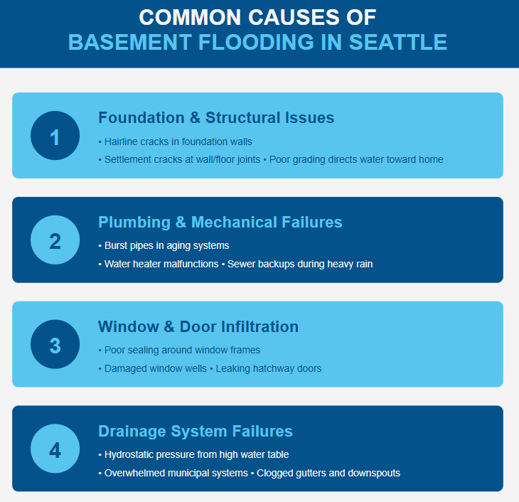 basement flooding common causes